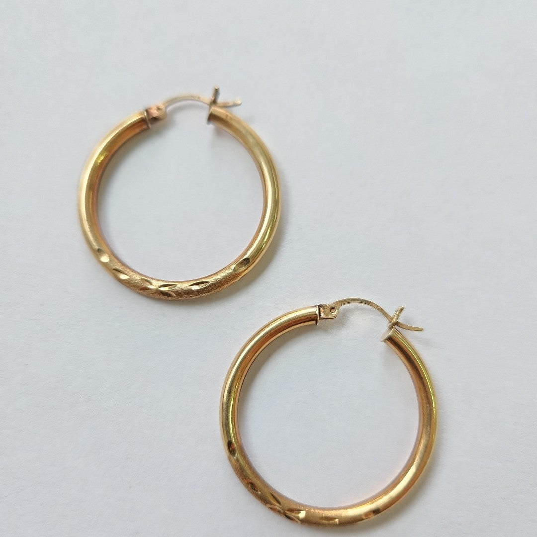 ARRACADAS PAR ORO 10 K 3 GRMS (SEMINUEVO)