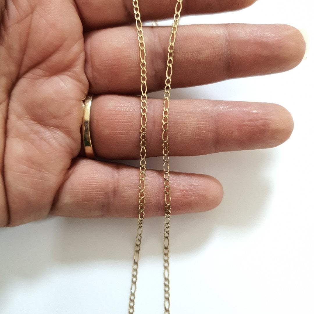 CADENAS TEJIDO ESLABONES ORO 10K 60 CM 2.2 GR (NUEVO)
