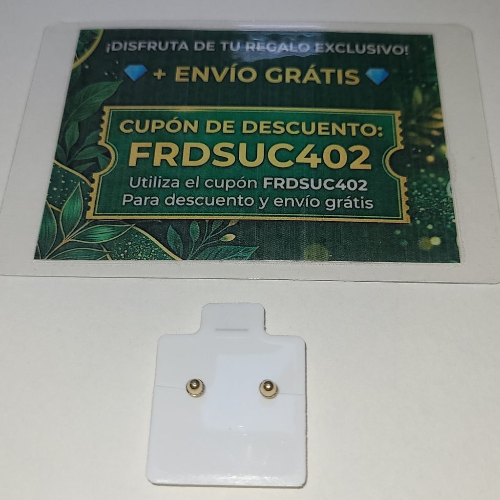 BROQUELES BROQUEL FIG COLIBRI ESMALTE ROSA 14K 0.2138 GR (NUEVO)