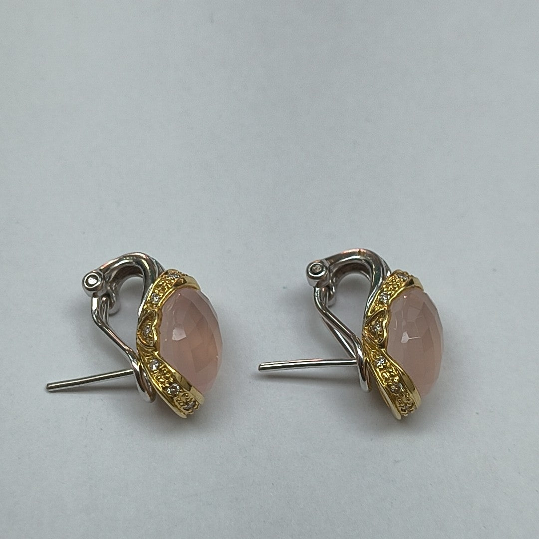 ARETES PAR ORO BLANCO 14 K 5.5 GRMS (SEMINUEVO)