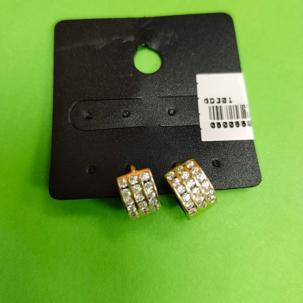 ARETES HUGGIES C CIRCONIA 14K 2.2 GR (NUEVO)