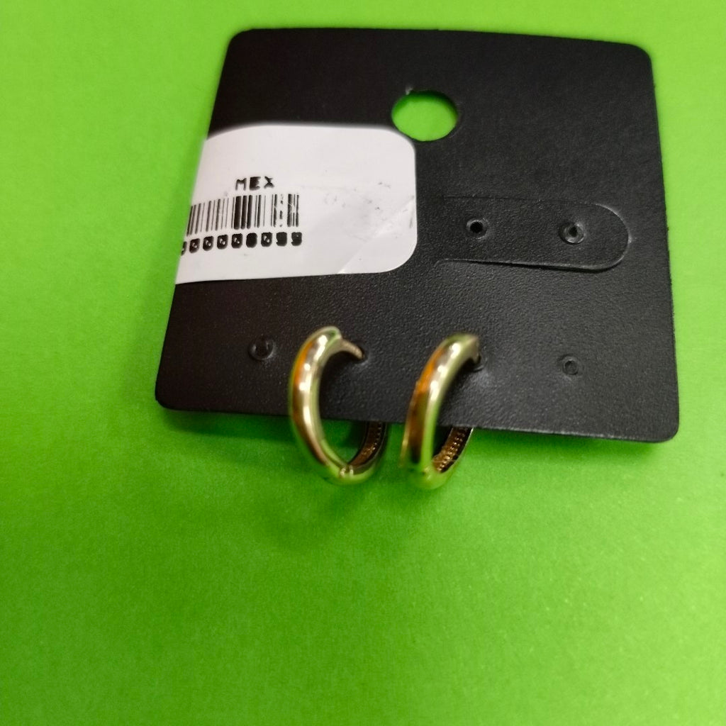 ARETES ARRACADAS LISAS 10K 1.1 GR (NUEVO)