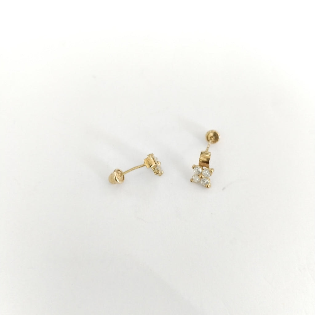 BROQUELES PAR ORO 14 K 0,60 GRMS (SEMINUEVO)