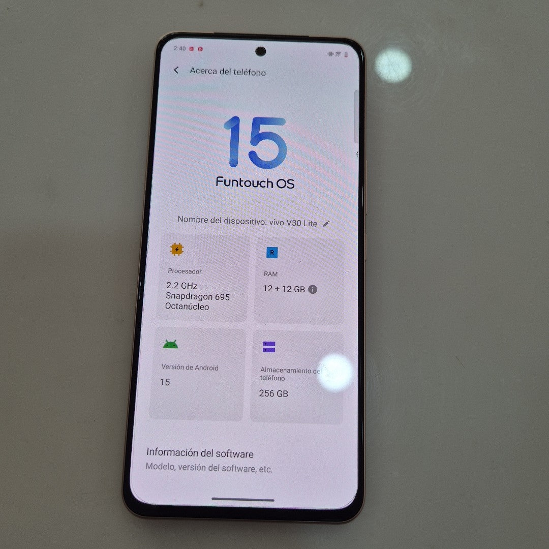CELULAR VIVO V30 LITE V2314 (2023) 256 GB 12 GB RAM (SEMINUEVO)