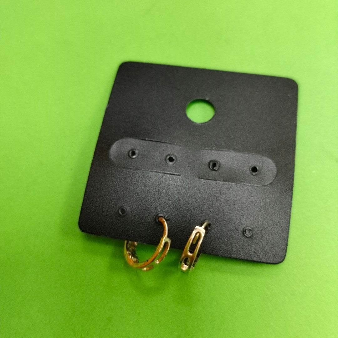 ARETES ARRACADA C CIRCONIAS 14K 1.1 GR (NUEVO)