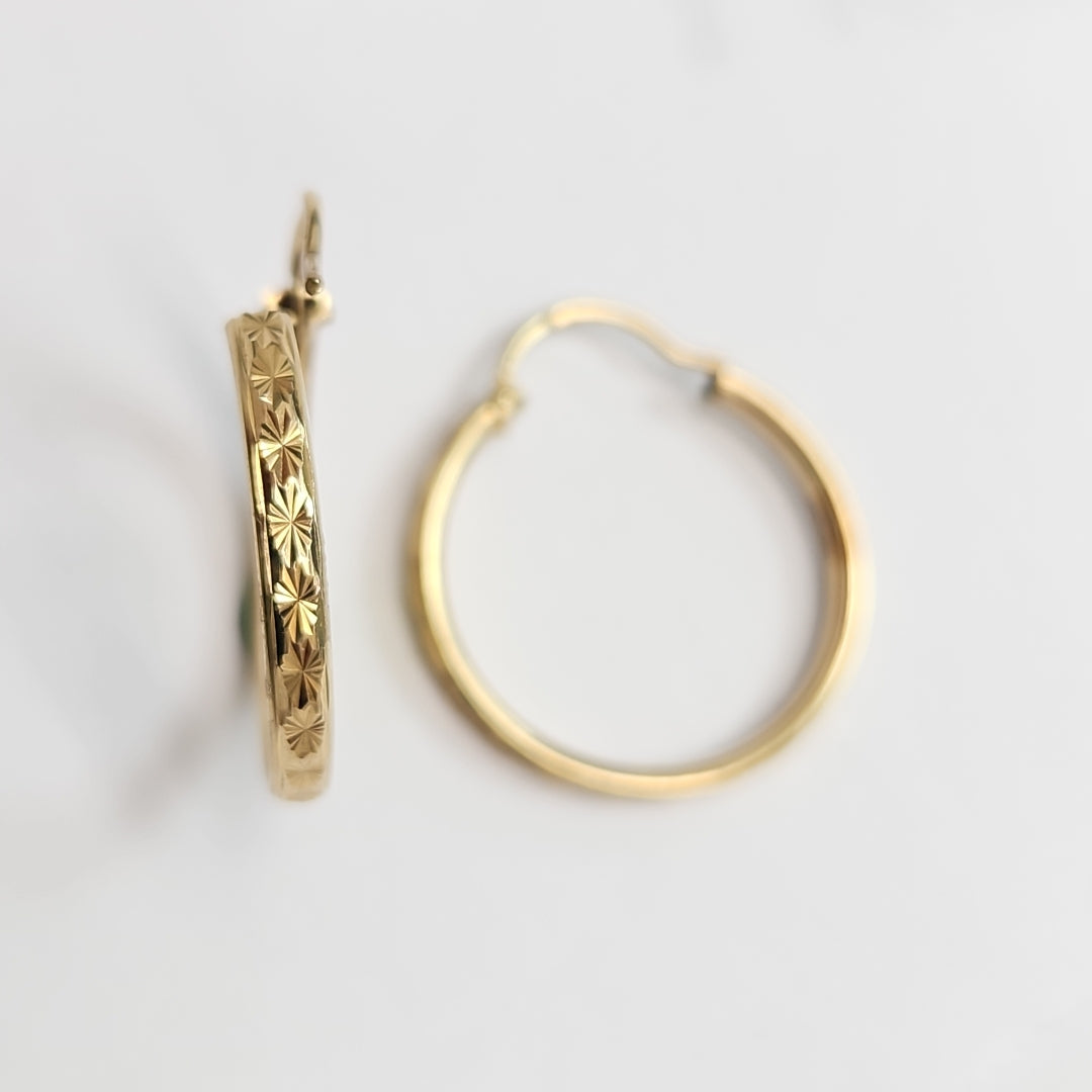 ARRACADAS PAR ORO 10 K 1.8 GRMS (SEMINUEVO)