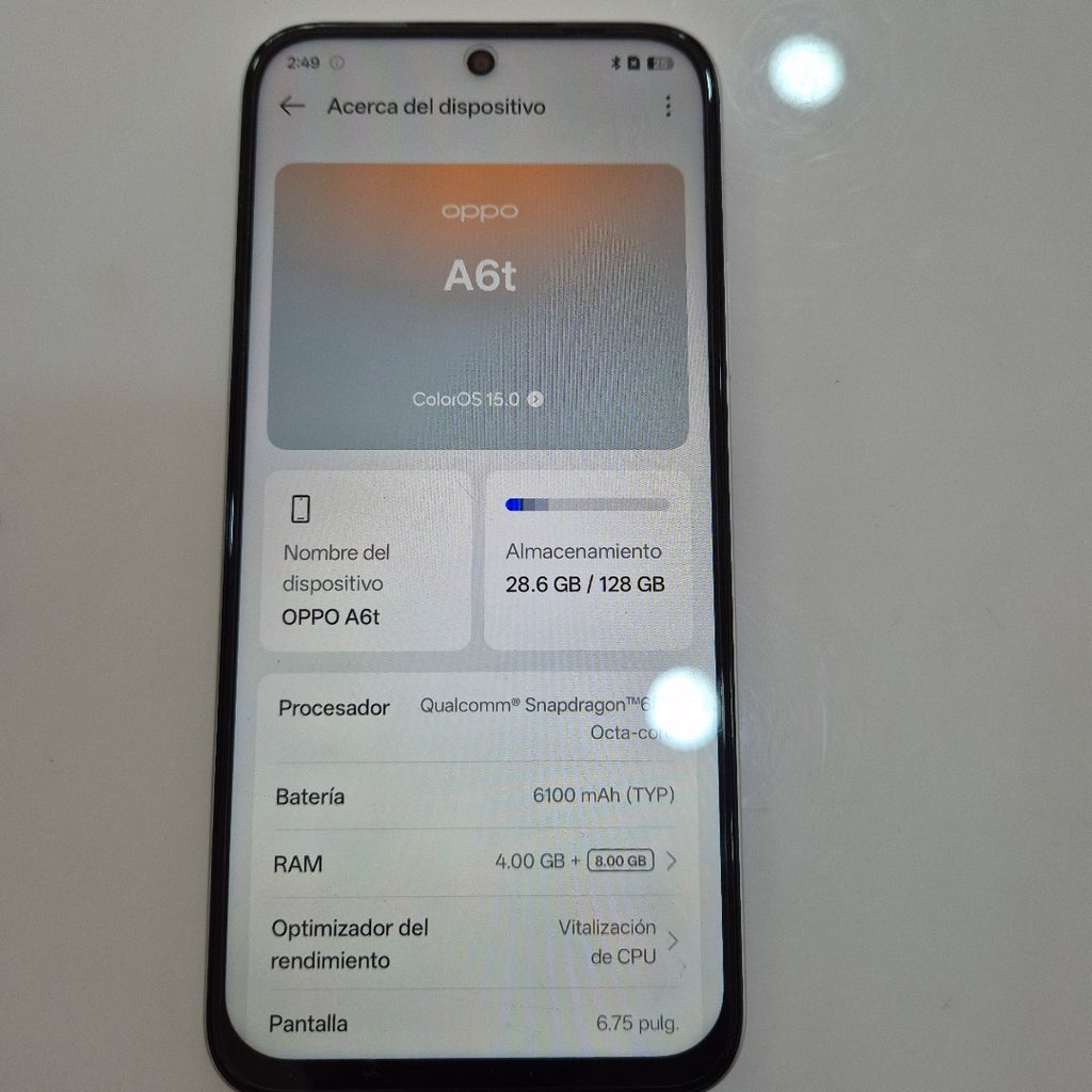 CELULAR OPPO A6T CPH2847 (2026) 128 GB 4 GB RAM