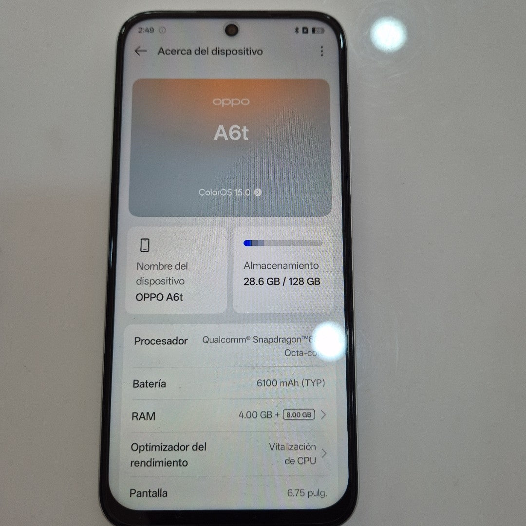 CELULAR OPPO A6T CPH2847 (2026) 128 GB 4 GB RAM