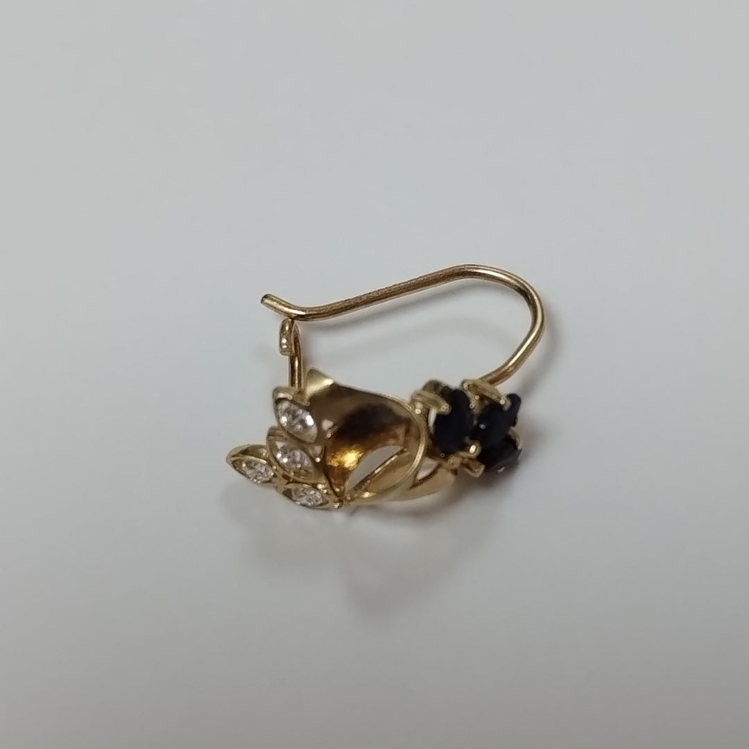 ARETES PAR ORO 14 K 2.1 GRMS (SEMINUEVO)