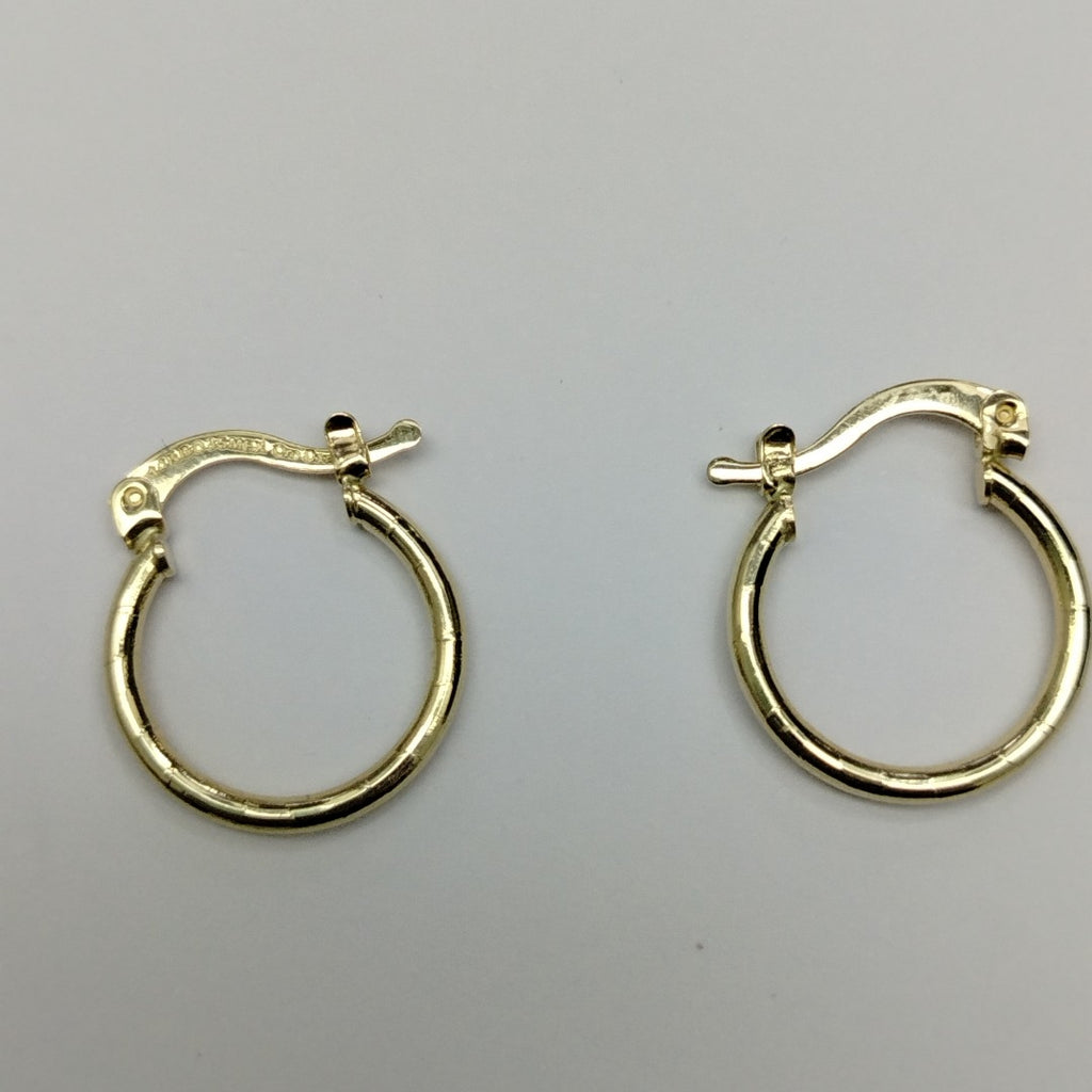 ARETES ARRACADAS ESTRIADAS 14K 1.4 GR (NUEVO)