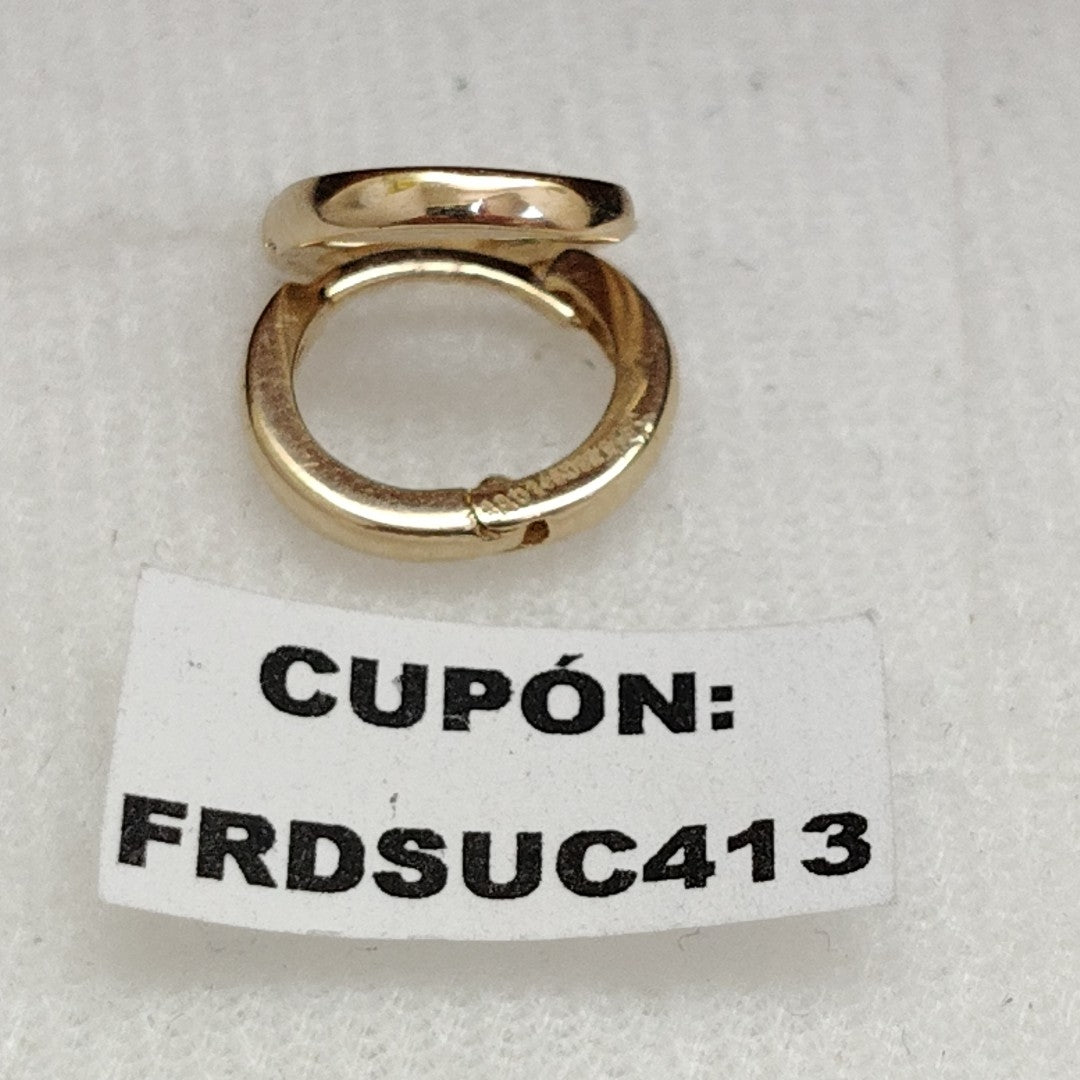ARETES HUGGIE 14K 1.3 GR (NUEVO)