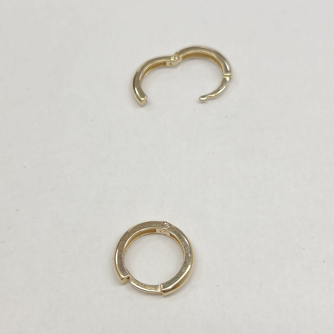 ARETES ARRACADAS LISAS 10K 1.2 GR (NUEVO)
