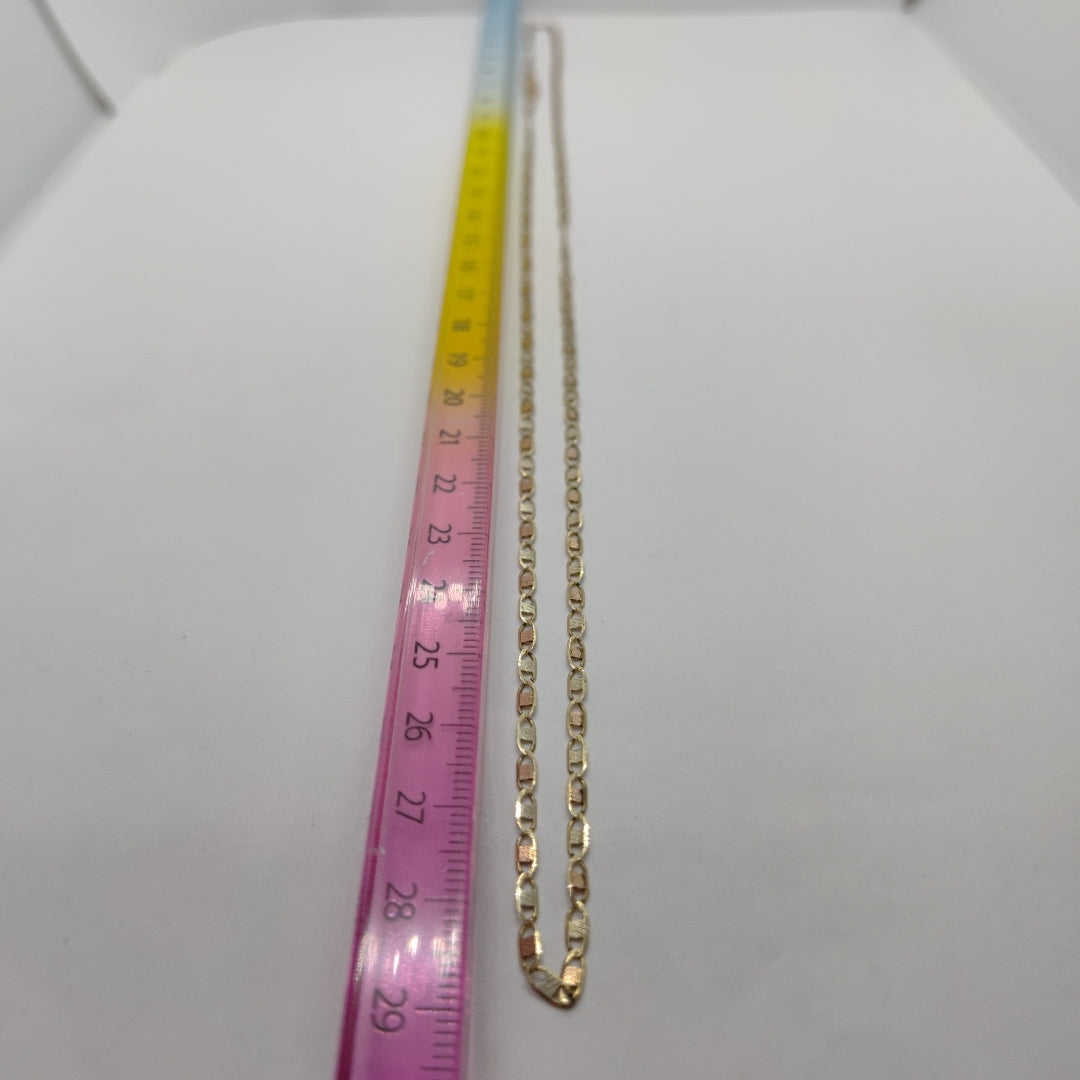CADENA ORO COMBINADO 10 K 3,30 GRMS (SEMINUEVO)