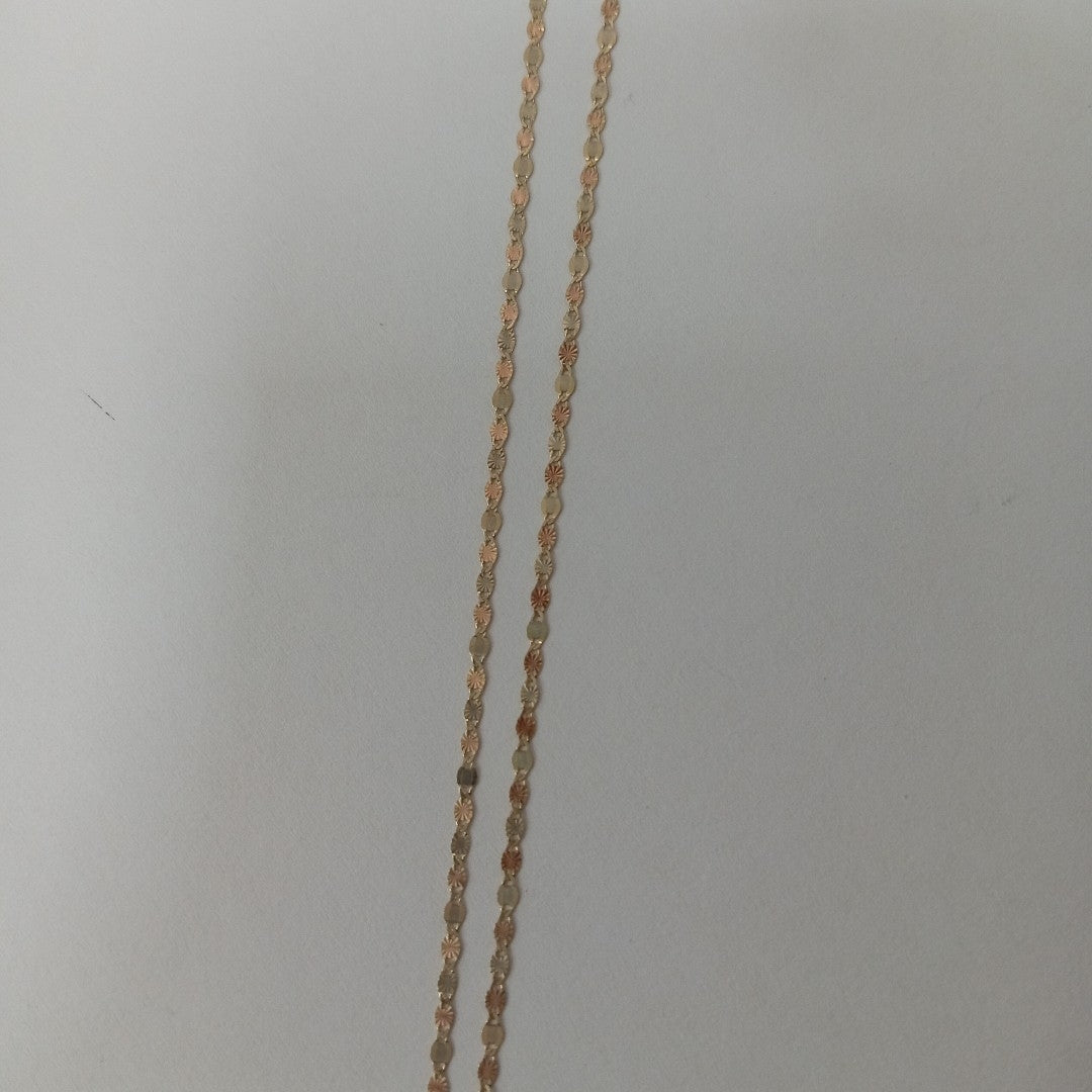 CADENA,MEDALLA RELIGIOSA ORO 10 K 1,60 GRMS (SEMINUEVO)