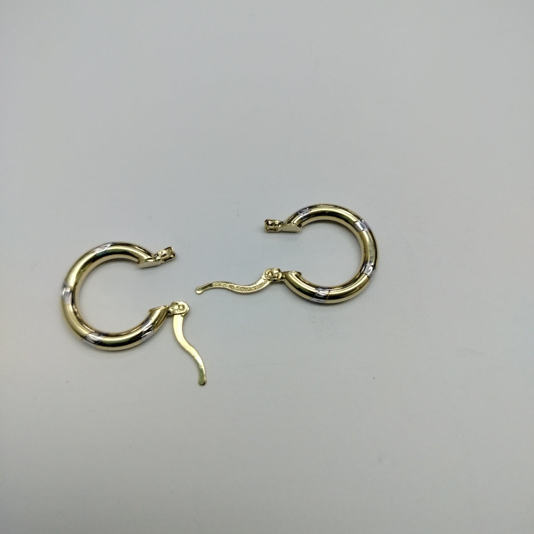 ARETES ARRACADAS COMBINADAS 14K 1.6 GR (NUEVO)