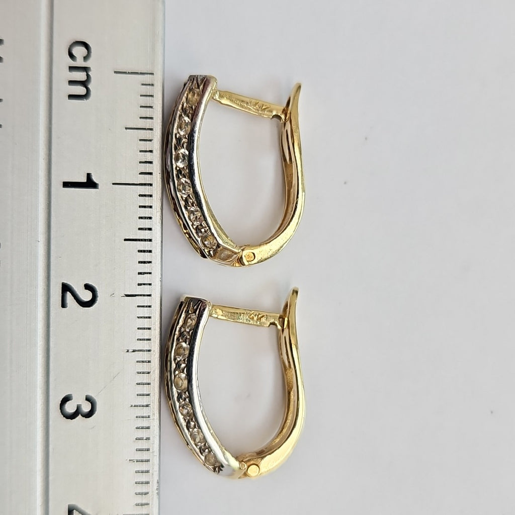 ARETES PAR ORO 14 K 5,10 GRMS (SEMINUEVO)