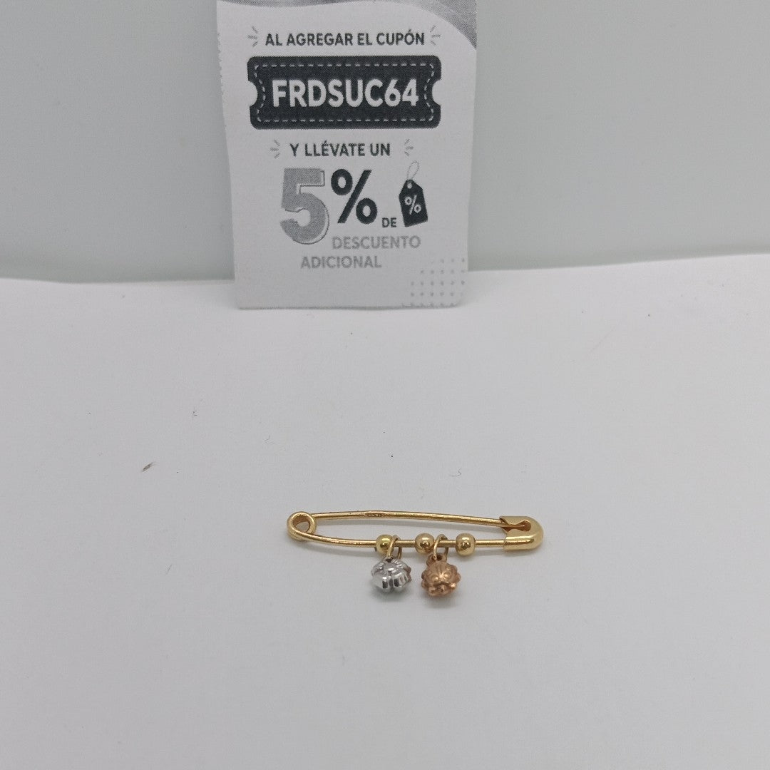 PRENDEDOR ORO COMBINADO 14 K 1,50 GRMS (SEMINUEVO)
