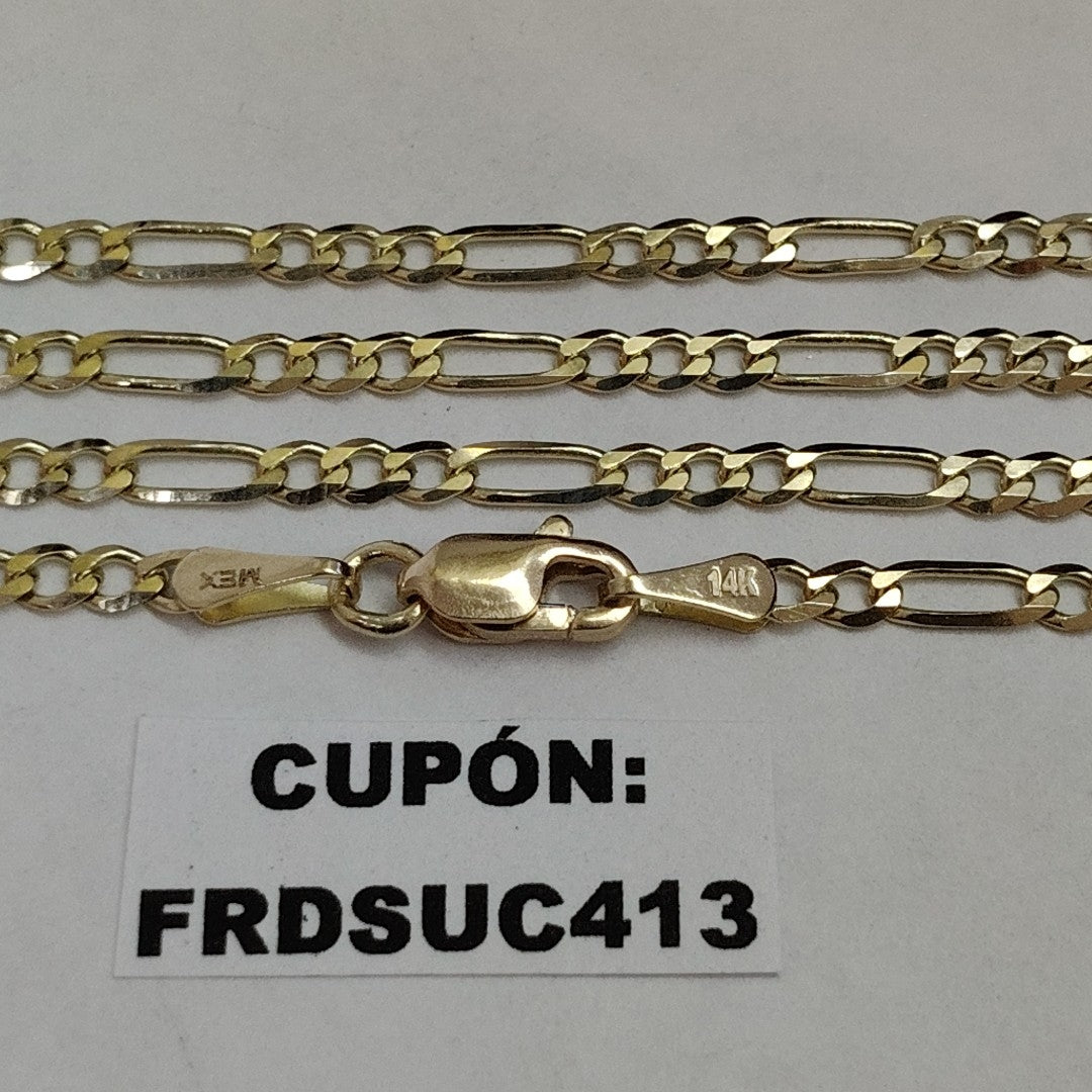 CADENA 3X1 14K 55 CM 4.9 GR (NUEVO)