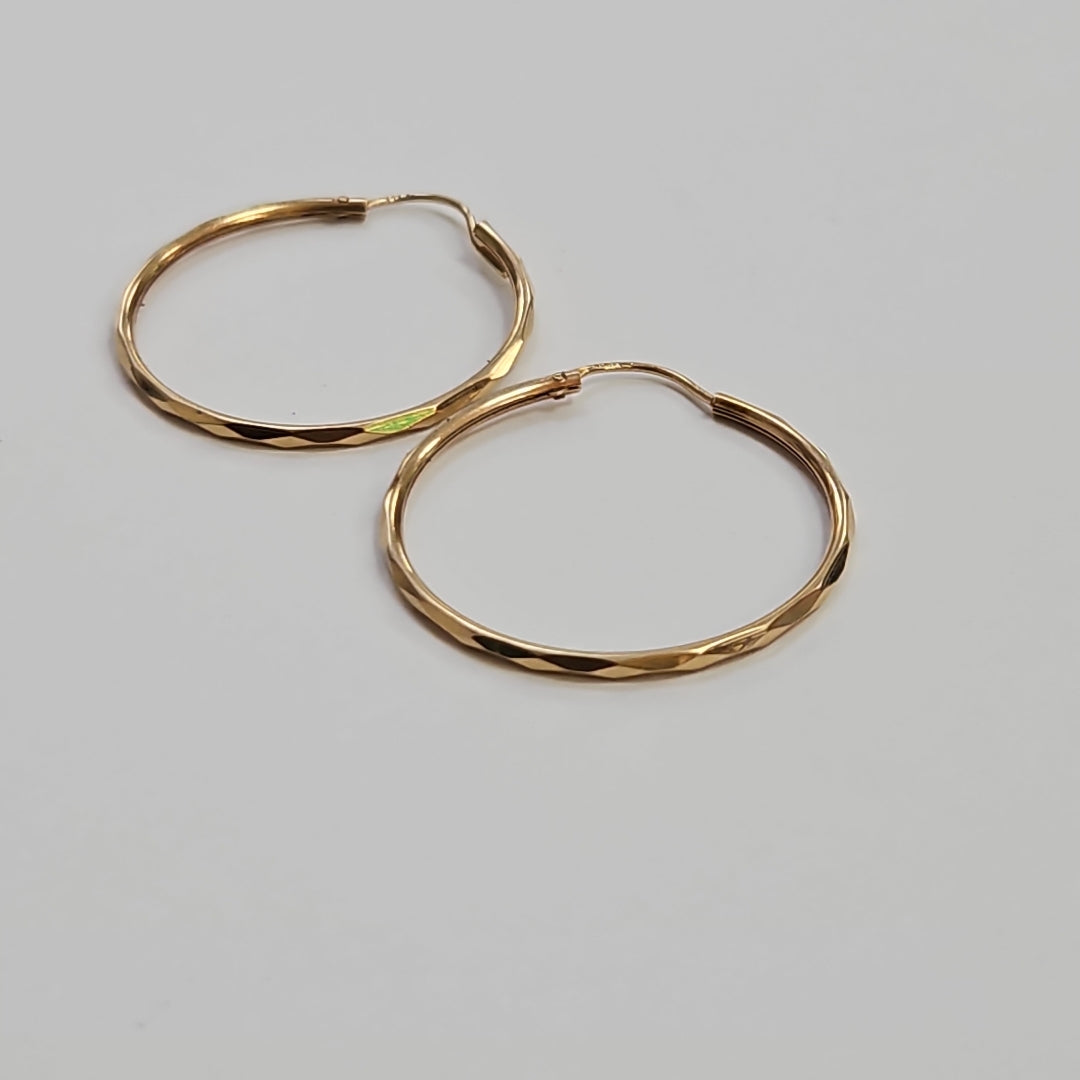 ARRACADAS PAR ORO 14 K 2,00 GRMS (SEMINUEVO)