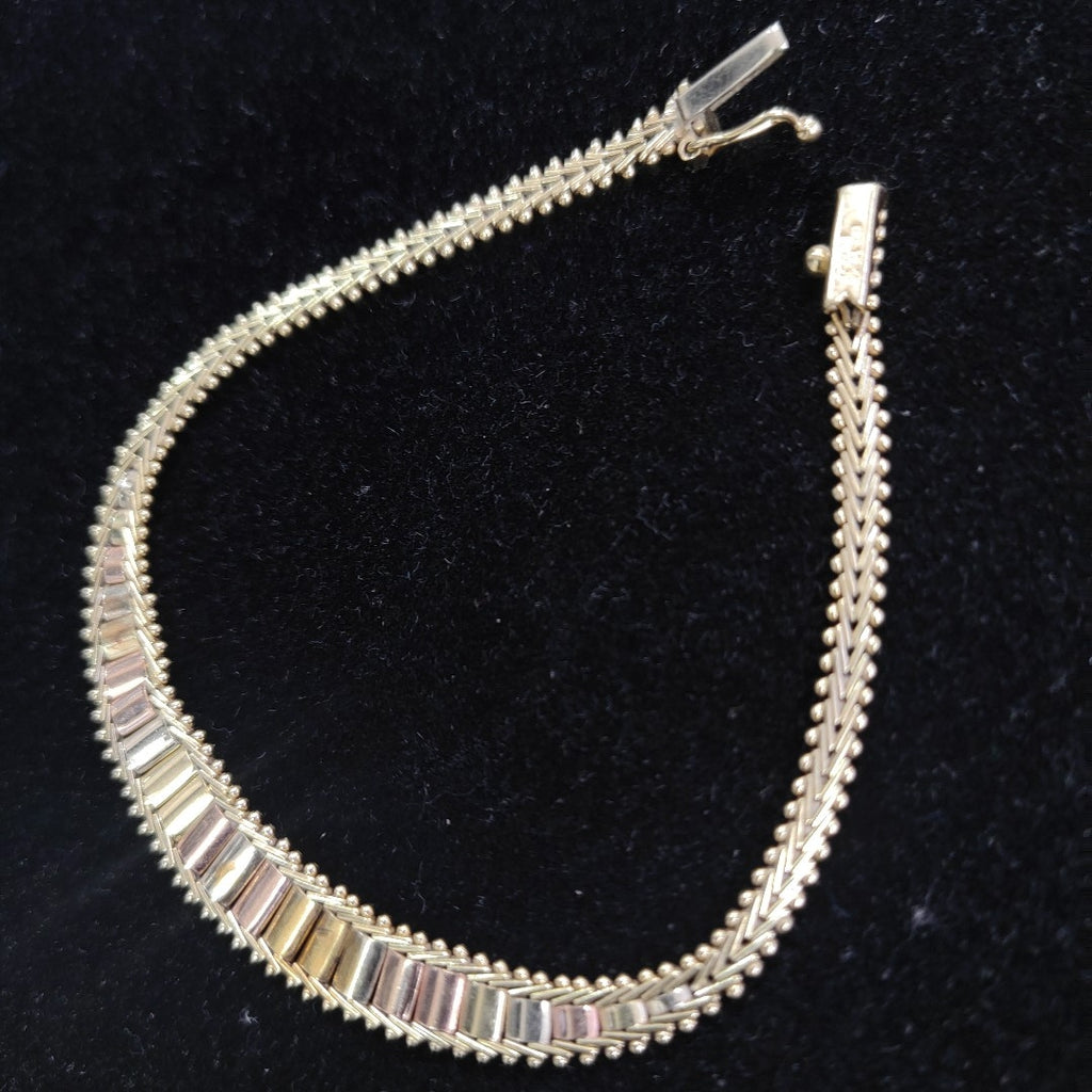PULSERA ORO, ORO COMBINADO 14 K 8.5 GRMS (SEMINUEVO)