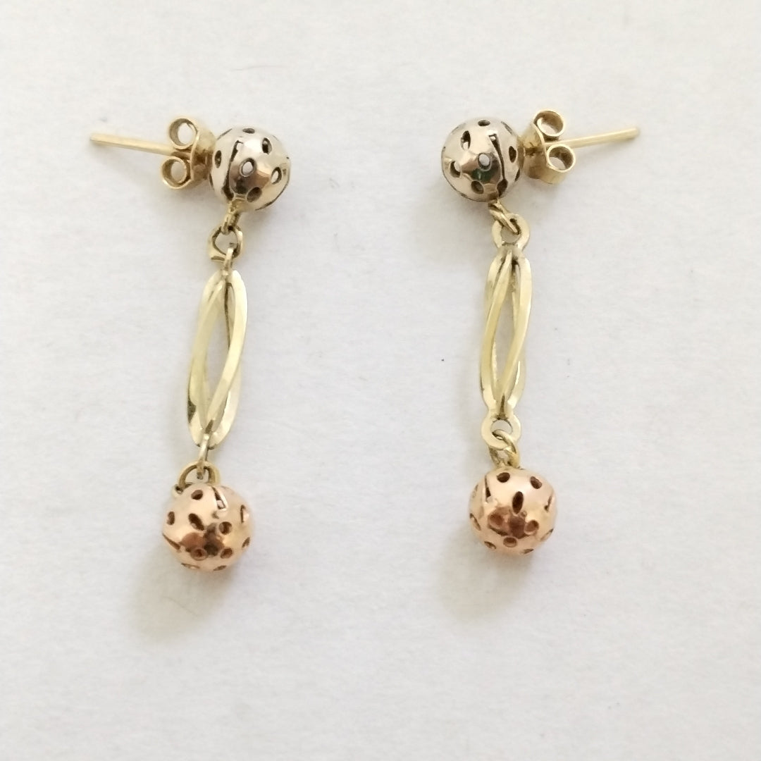 BROQUELES PAR ORO 14 K 3.1 GRMS (SEMINUEVO)