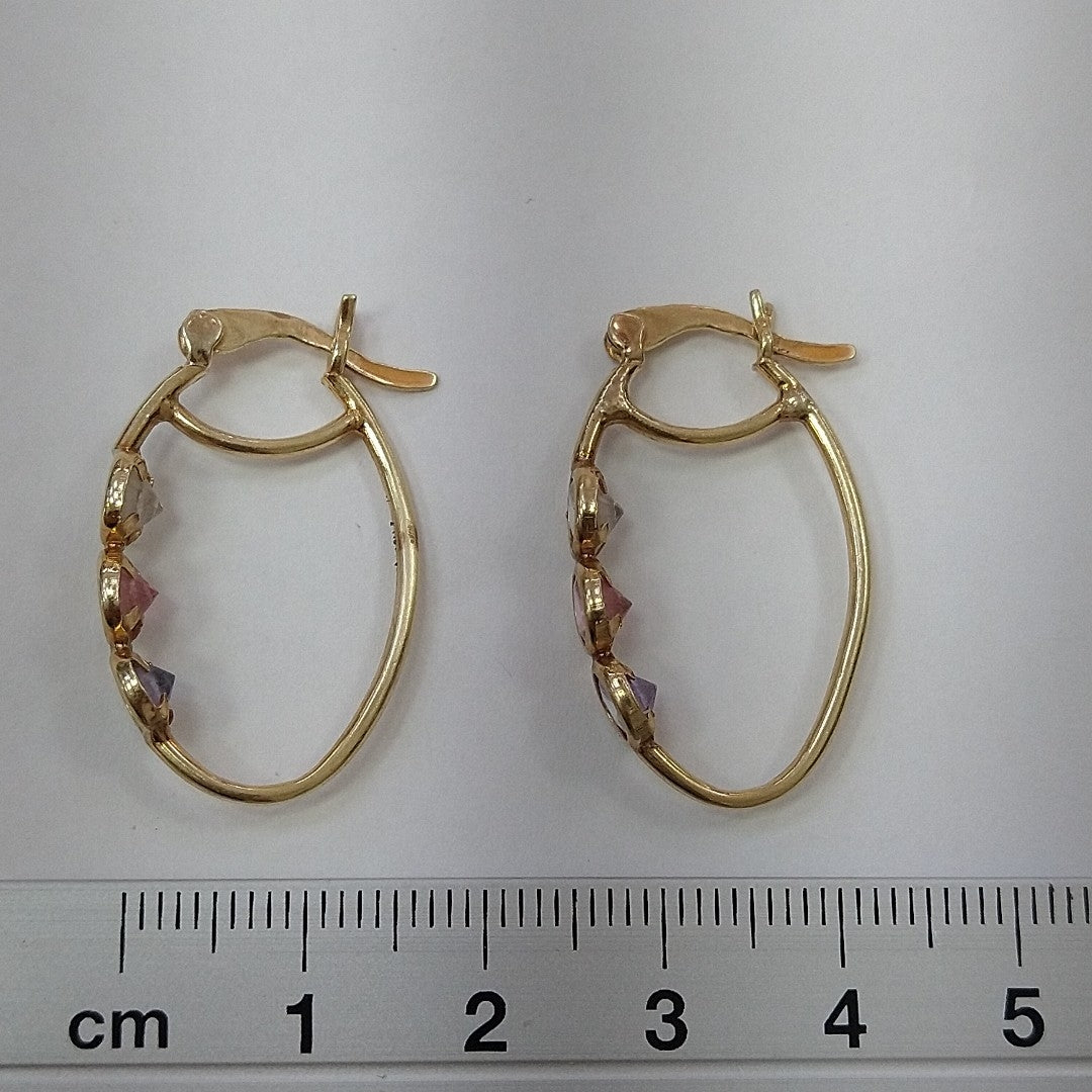 ARRACADAS PAR ORO 10 K 3 GRMS (SEMINUEVO)