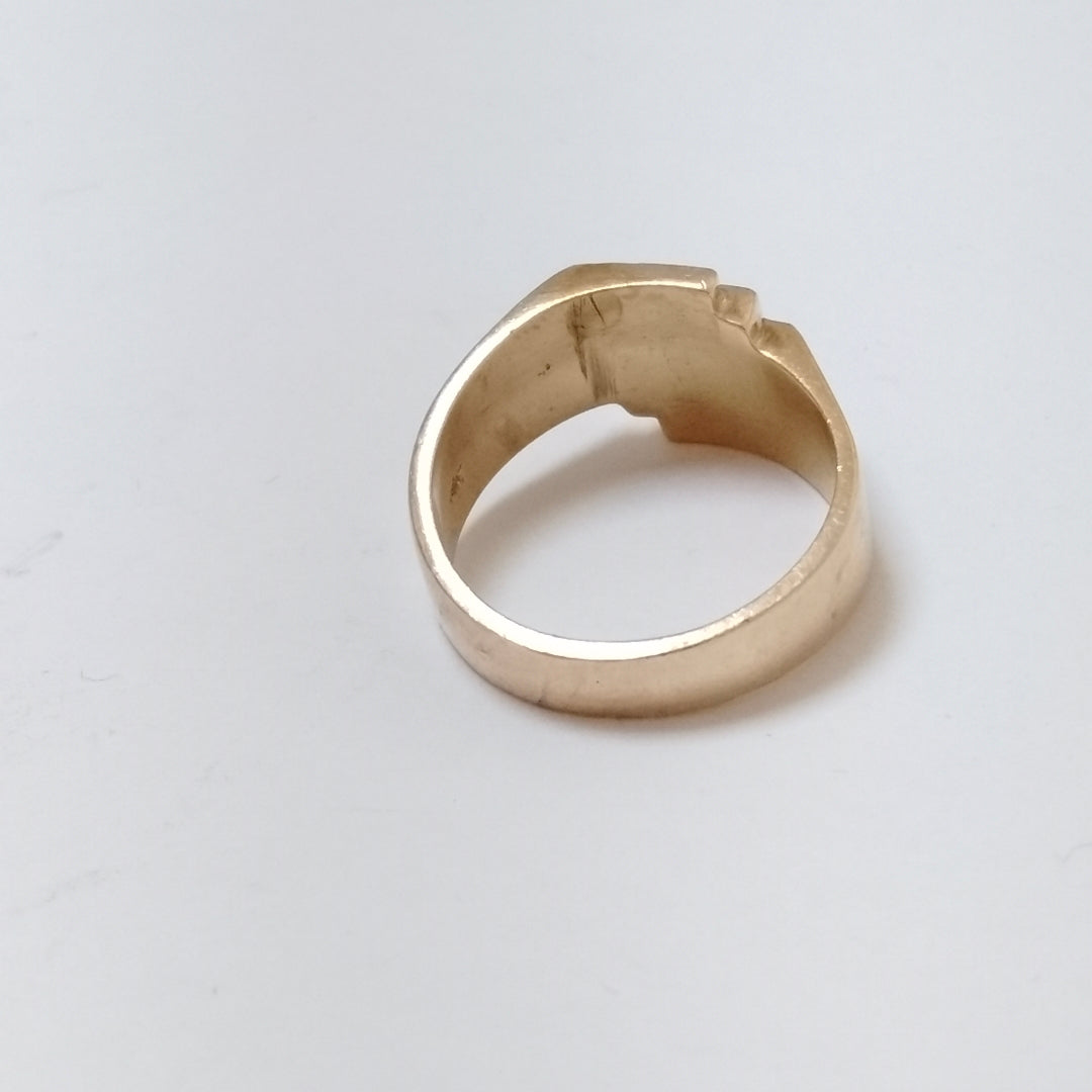ANILLO DE GRADUACIÓN ORO 14 K 7.9 GRMS (SEMINUEVO)