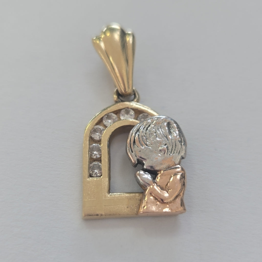 DIJE ORO, ORO COMBINADO 14 K 2.9 GRMS (SEMINUEVO)