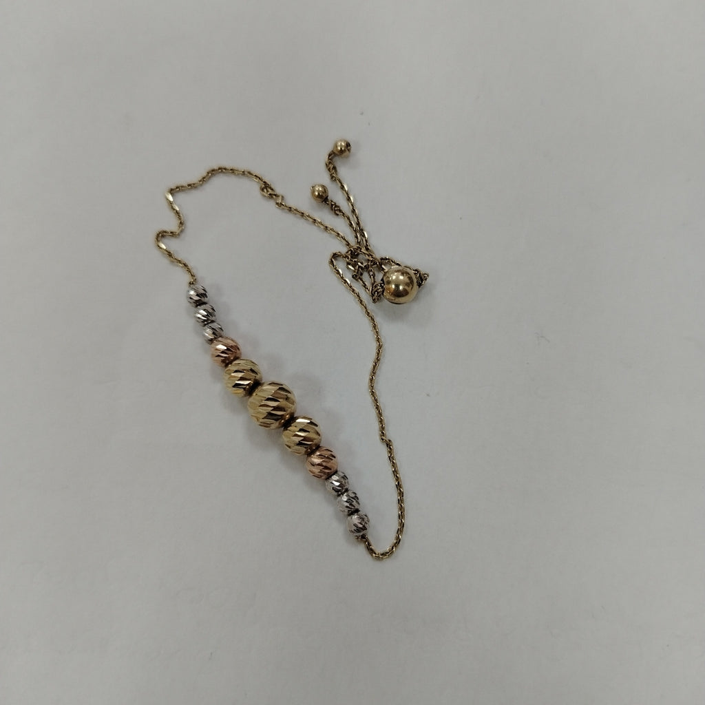 PULSERA ORO COMBINADO 14 K 2.4 GRMS (SEMINUEVO)