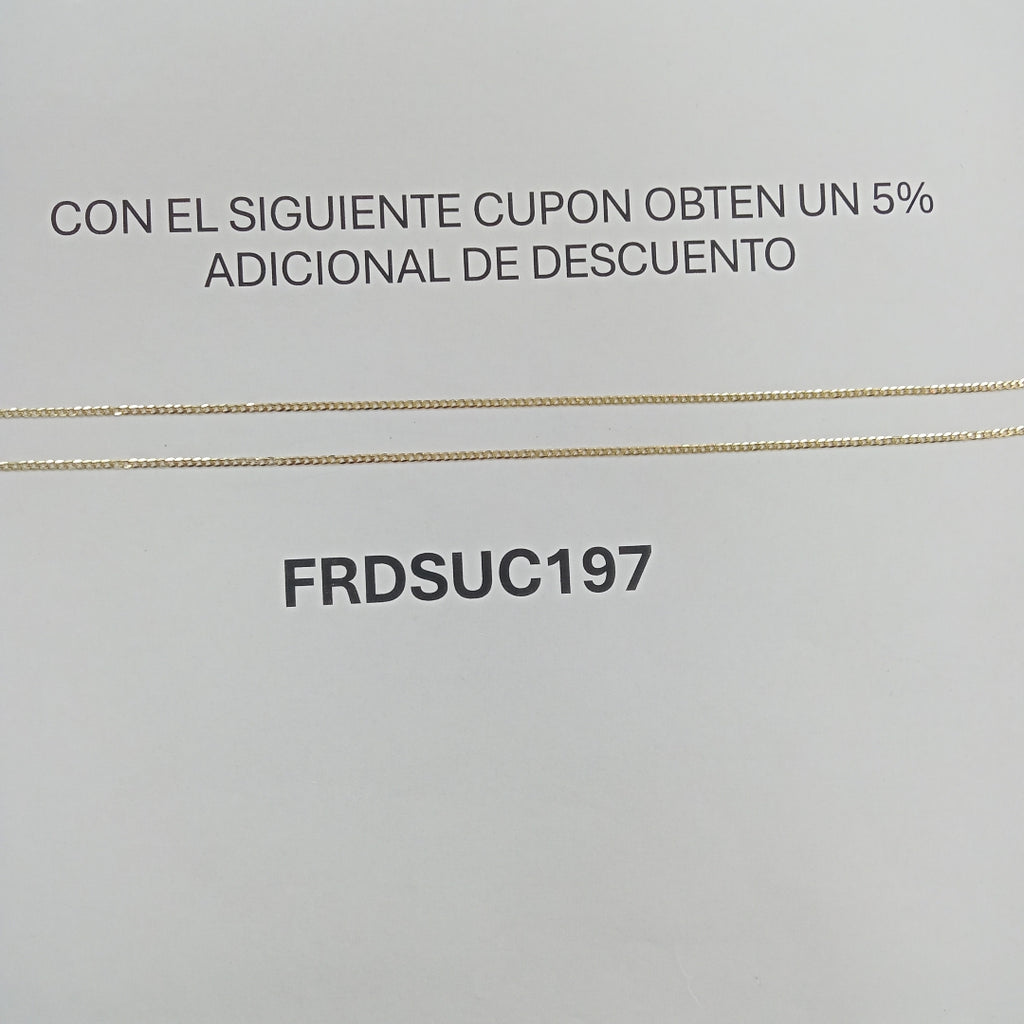 CADENAS BARBADA AMARILLA ORO 14K 2 (NUEVO)
