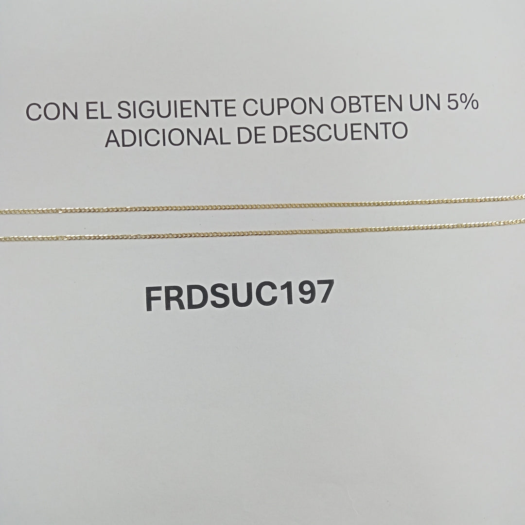 CADENAS BARBADA AMARILLA ORO 14K 2 (NUEVO)