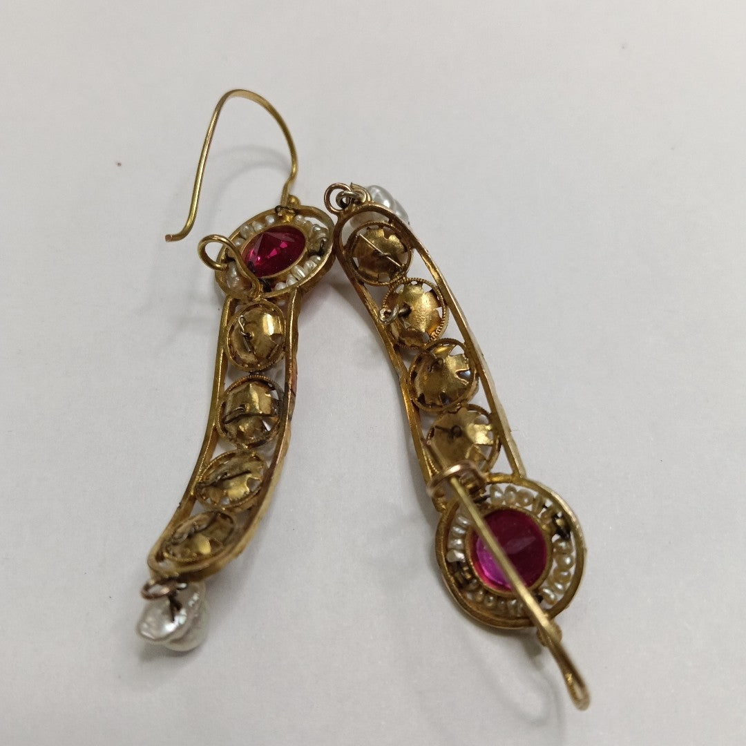 ARETES PAR ORO 8 K 7 GRMS (SEMINUEVO)