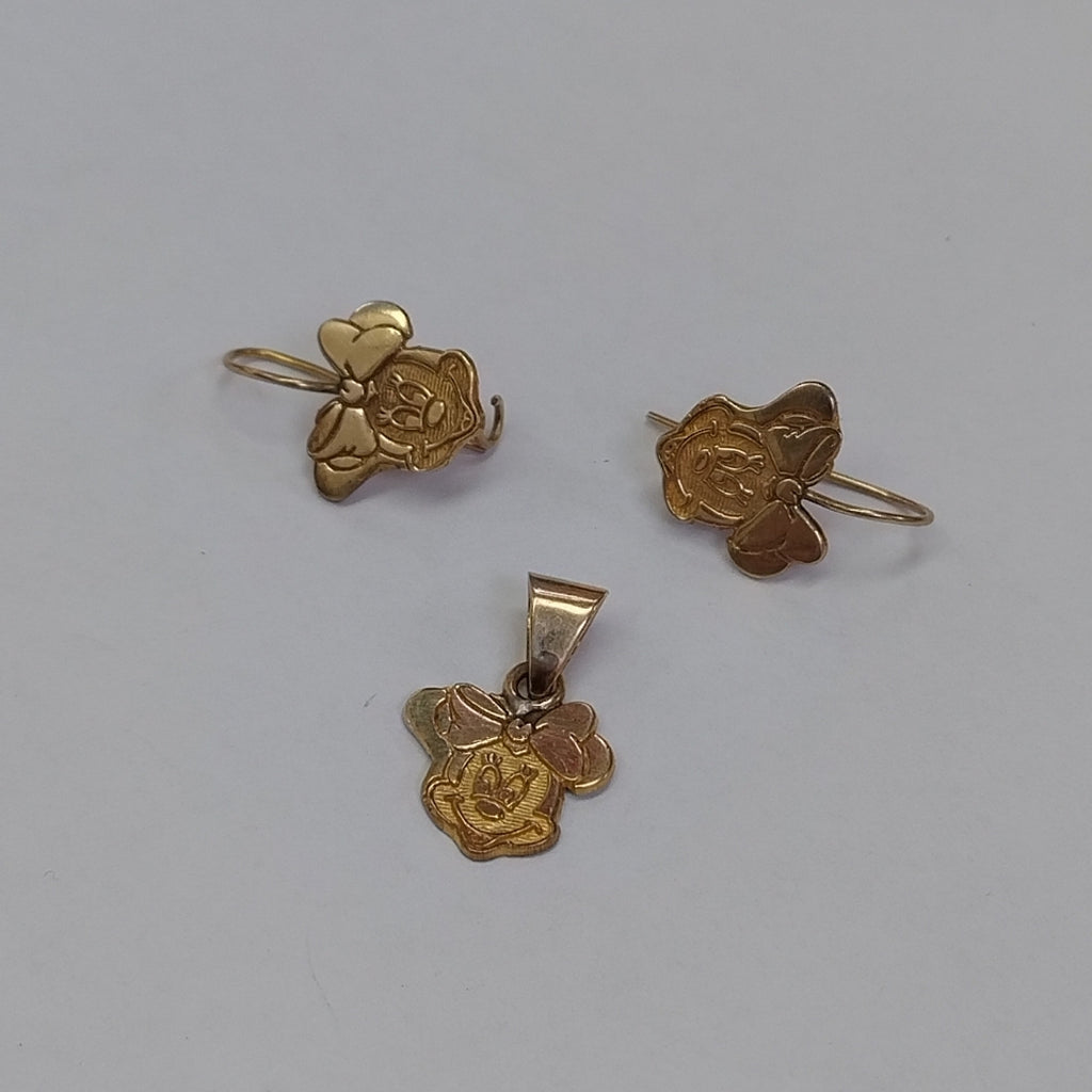 ARETES PAR, DIJE ORO 10 K 2.1 GRMS (SEMINUEVO)