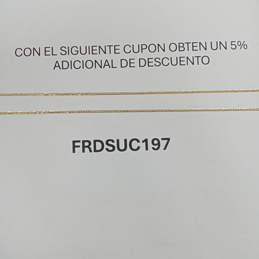 CADENAS BARBADA AMARILLA ORO 14K 2.2 (NUEVO)