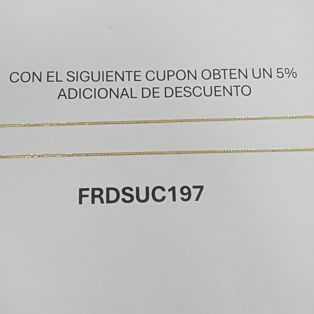 CADENAS BARBADA AMARILLA ORO 14K 1.9 (NUEVO)