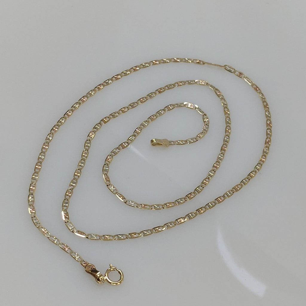 CADENA ORO COMBINADO 14 K 2,60 GRMS (SEMINUEVO)