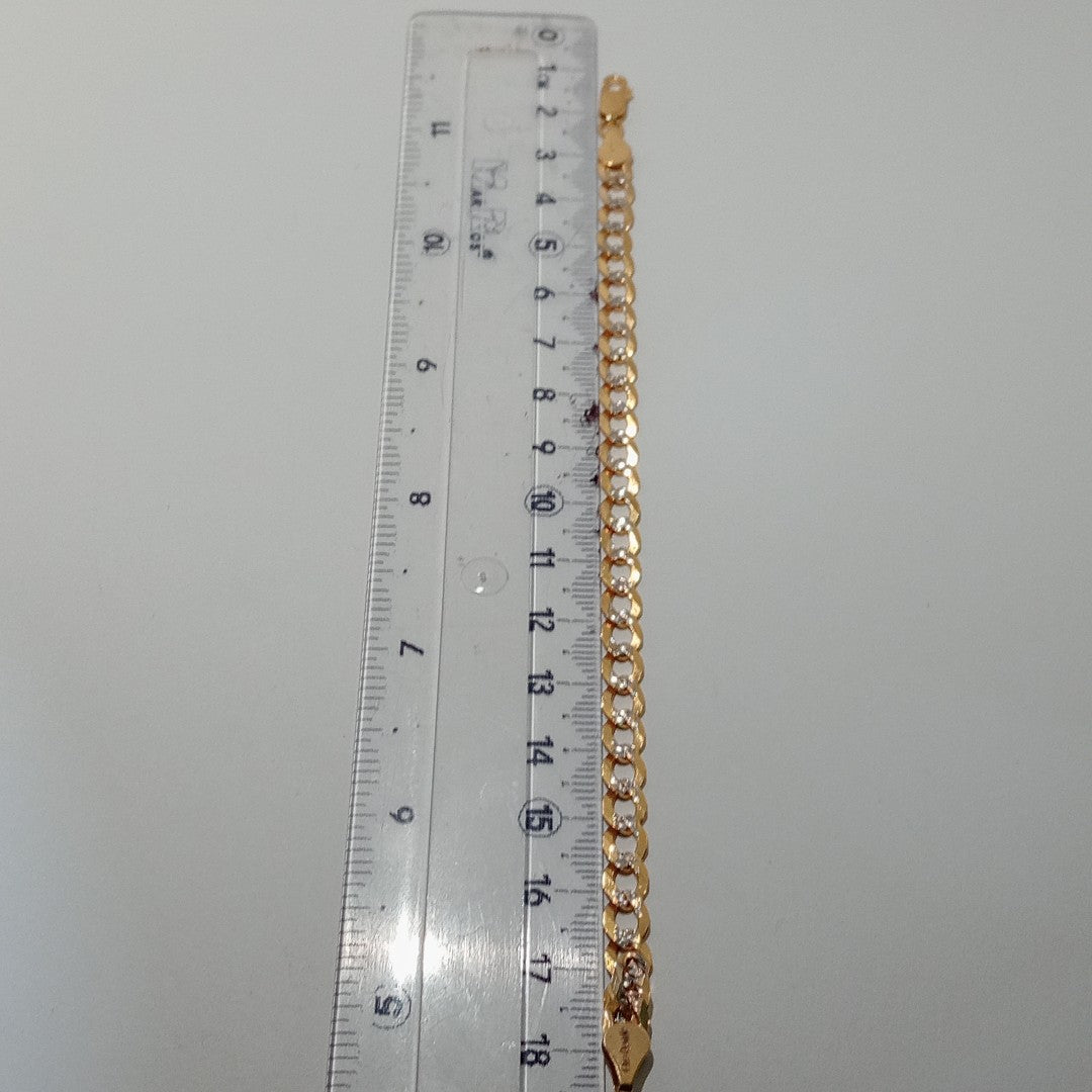 PULSERA BARBADA 14K 21 CM 5.7 GR (NUEVO)