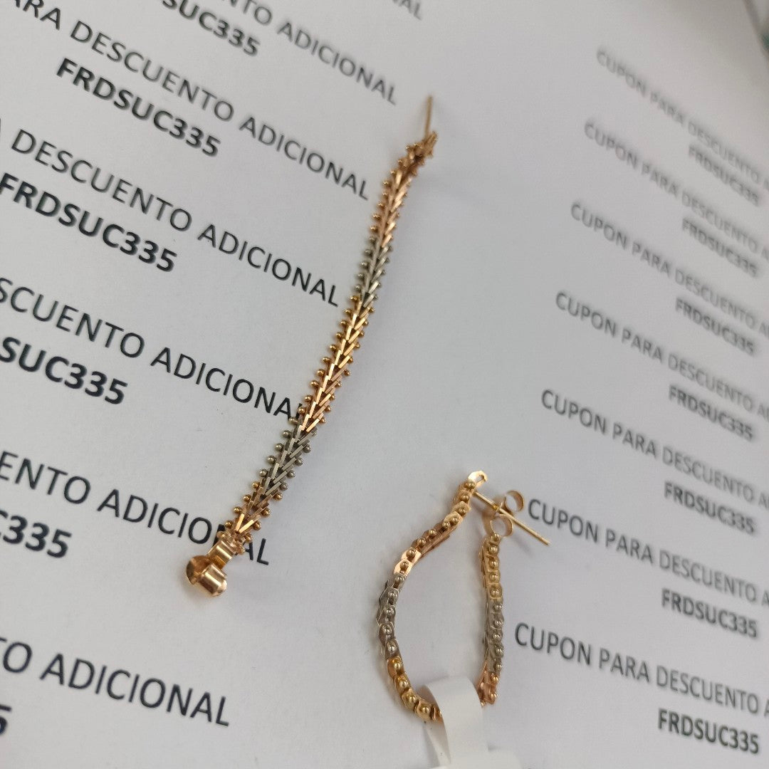 VIOLADORES PAR ORO 14 K 3,40 GRMS (SEMINUEVO)