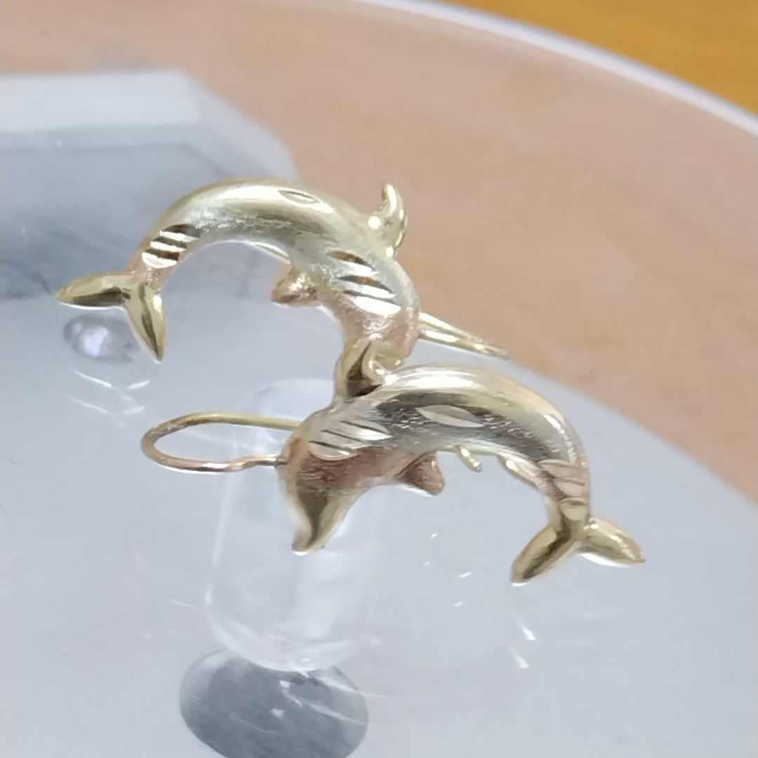ARETES PAR ORO 10 K 1.1 GRMS (SEMINUEVO)