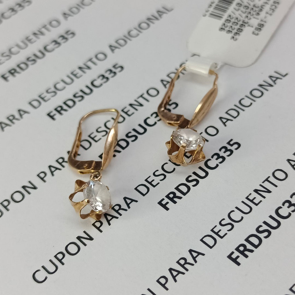 ARETES PAR ORO 10 K 1,10 GRMS (SEMINUEVO)