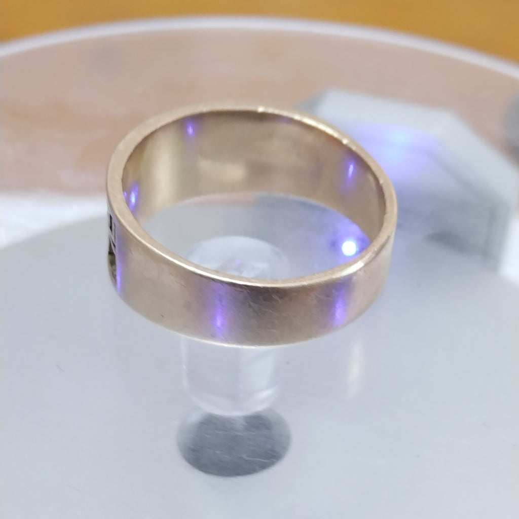 ANILLO DE GRADUACIÓN ORO 8 K 6.9 GRMS (SEMINUEVO)