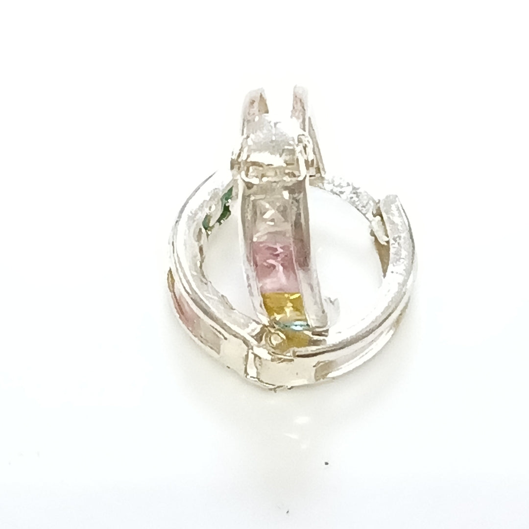 ARRACADAS PAR, DIJE PLATA 5.2 GRMS (SEMINUEVO)
