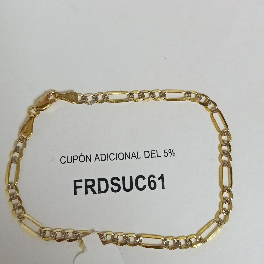 PULSERA 3X1 14K 21 CM 4.6 GR (NUEVO)