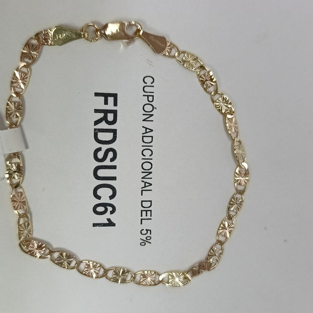 PULSERA GUCHI 14K 18 CM 2.8 GR (NUEVO)