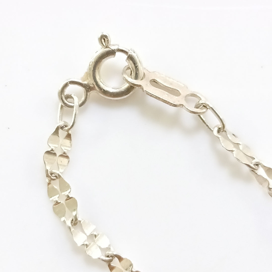 CADENA, MEDALLA RELIGIOSA PLATA 2.9 GRMS (SEMINUEVO)