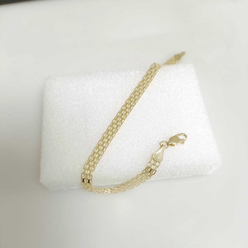 PULSERA ESPECIAL 10K 18 CM 3.8 GR (NUEVO)