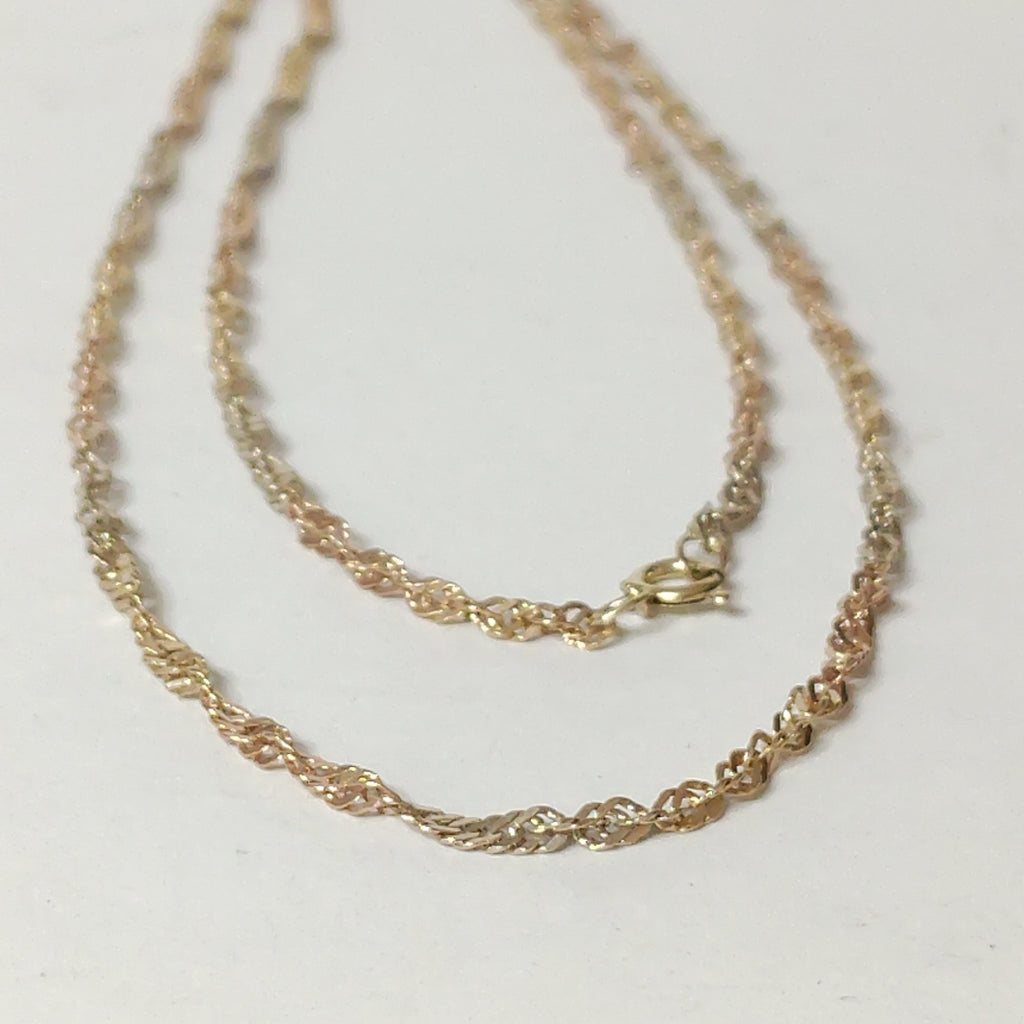 CADENA ORO COMBINADO 10 K 2,90 GRMS (SEMINUEVO)