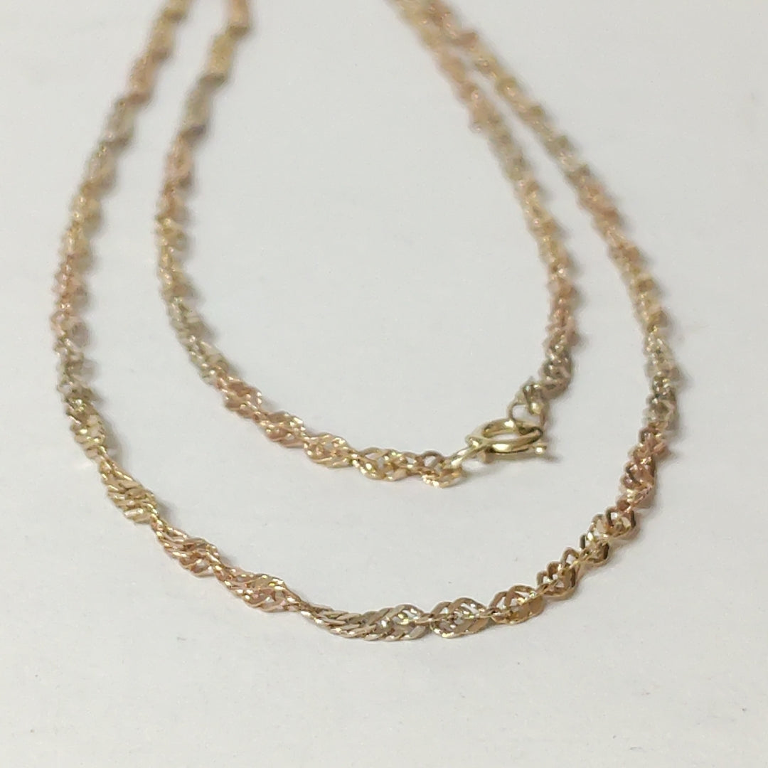 CADENA ORO COMBINADO 10 K 2,90 GRMS (SEMINUEVO)