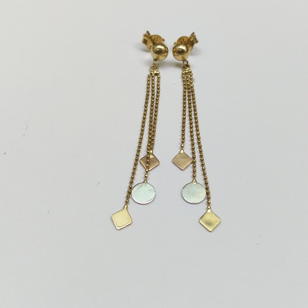 ARETES PAR ORO 14 K 2.4 GRMS (SEMINUEVO)