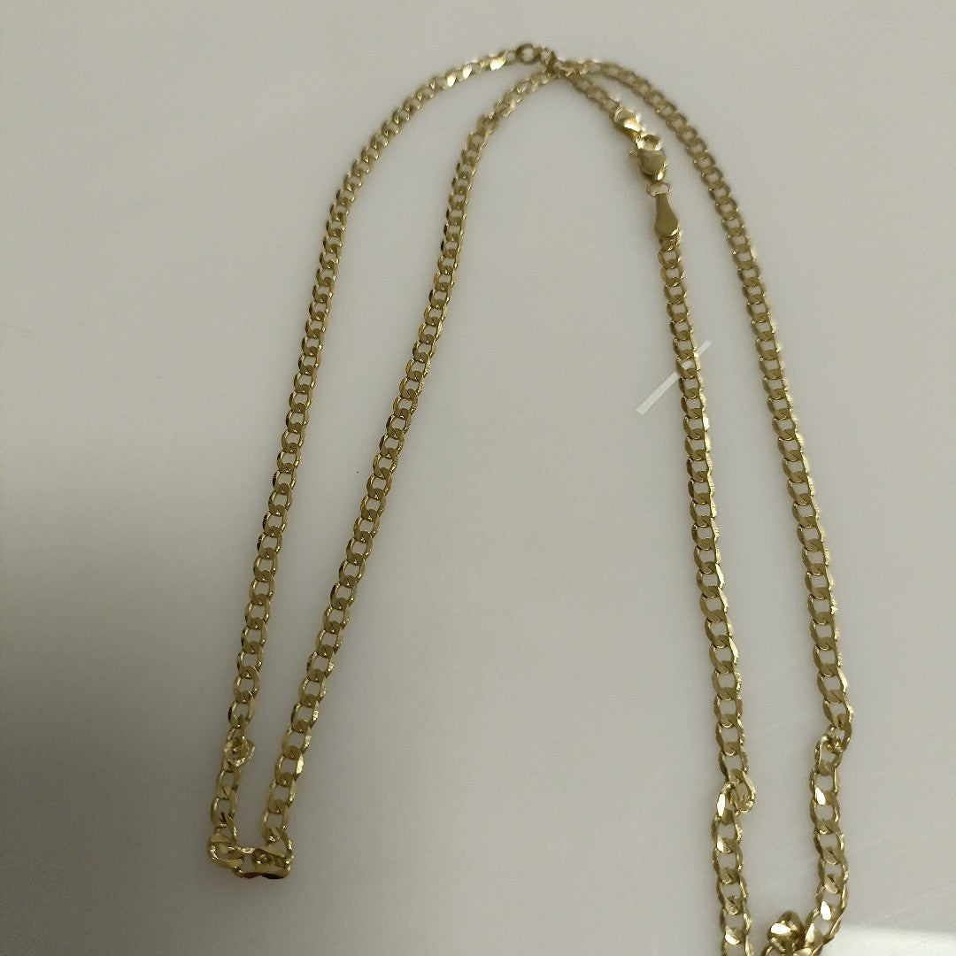 CADENA TEJIDO BARBADA 14K 60 CM 8.8 GR (NUEVO)